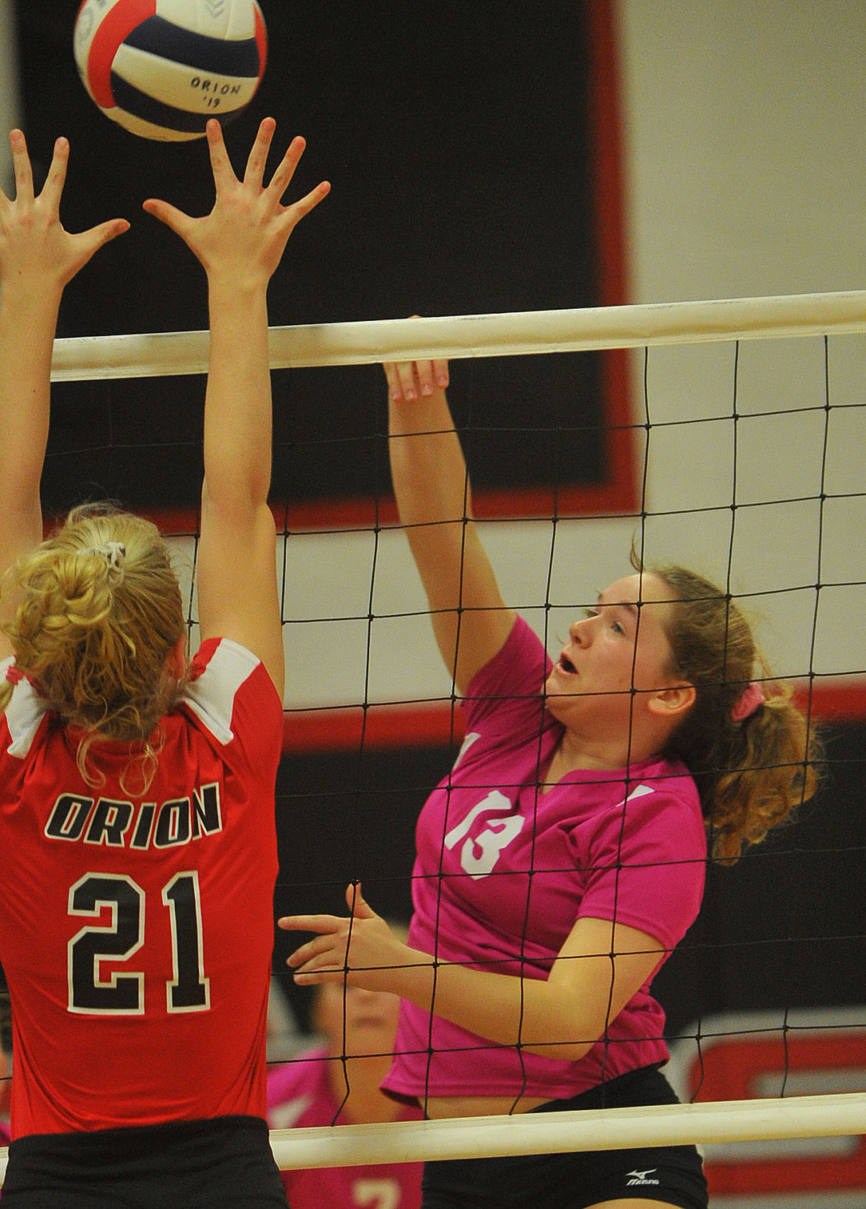 Orion vs Fulton volleyball.